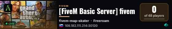 [FiveM Basic Server] fivem live status badge
