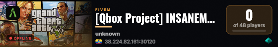 [Qbox Project] INSANEMAPS live status badge