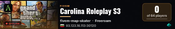 Carolina Roleplay S3 live status badge