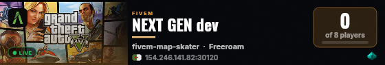NEXT GEN dev live status badge