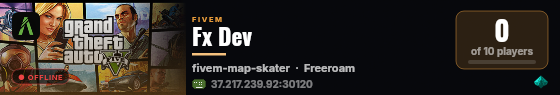 Fx Dev  live status badge