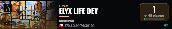 ELYX LIFE DEV live status badge