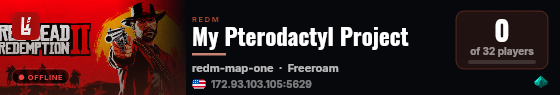 My Pterodactyl Project live status badge