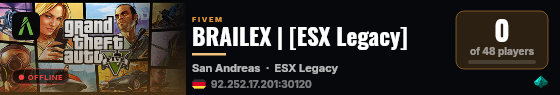 BRAILEX | [ESX Legacy] live status badge