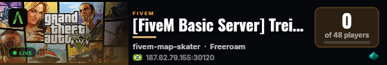 [FiveM Basic Server] Treino live status badge