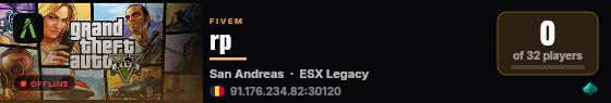 rp live status badge