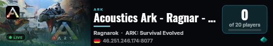 Acoustics Ark - Ragnar - (v358.24) live status badge