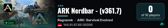 ARK Nerdbar - (v361.7) live status badge