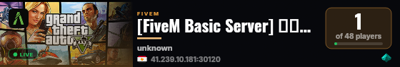[FiveM Basic Server] ريدز / REDS live status badge