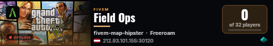 Field Ops live status badge