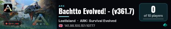 Bachtto Evolved! - (v361.7) live status badge