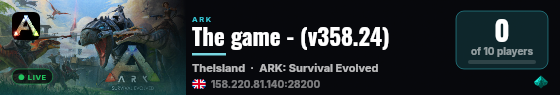The game - (v358.24) live status badge