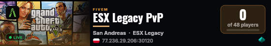 ESX Legacy PvP live status badge