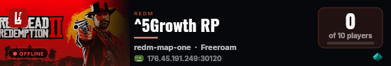 ^5Growth RP live status badge