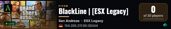 BlackLine | [ESX Legacy] live status badge