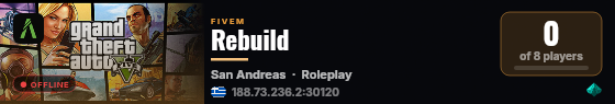 Rebuild live status badge