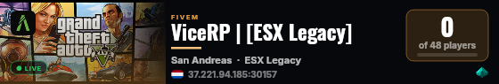 ViceRP | [ESX Legacy] live status badge