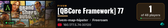 [QBCore Framework] 77 live status badge