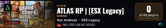 ATLAS RP | [ESX Legacy] live status badge