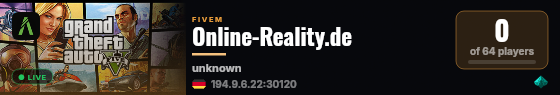 [Qbox Project] Online Reality.de live status badge