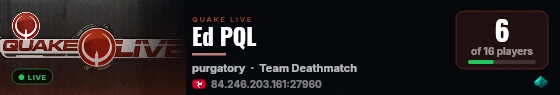 Ed PQL live status badge