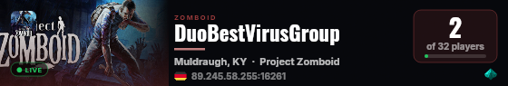 DuoBestVirusGroup live status badge