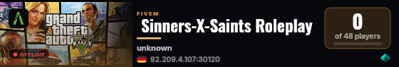  Sinners-X-Saints Roleplay live status badge