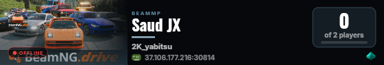 Saud JX live status badge