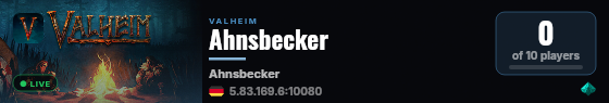 Ahnsbecker live status badge