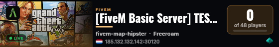 [FiveM Basic Server] TEST server live status badge