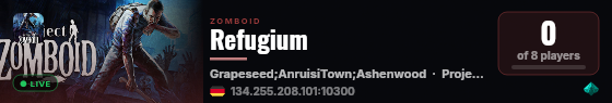 Refugium live status badge