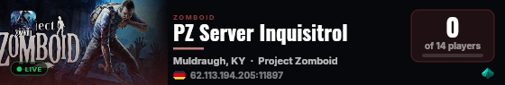 PZ Server Inquisitrol live status badge