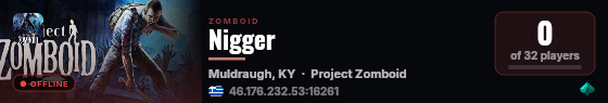 Nigger live status badge