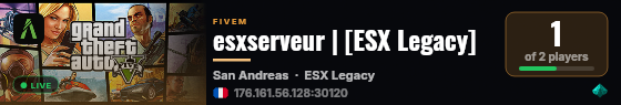 esxserveur | [ESX Legacy] live status badge