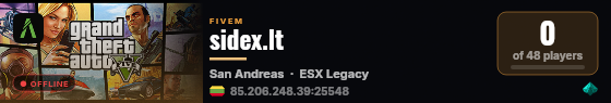 sidex.lt live status badge