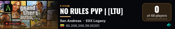 NO RULES PVP | [LTU] live status badge