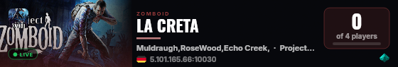 LA CRETA live status badge