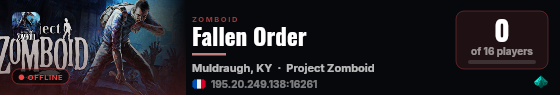 Fallen Order live status badge