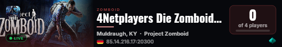 4Netplayers Die Zomboidler live status badge