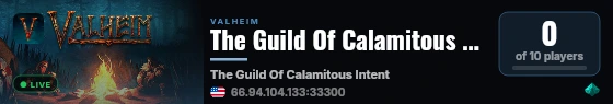 The Guild Of Calamitous Intent live status badge