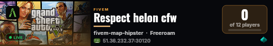 Respect helon cfw live status badge