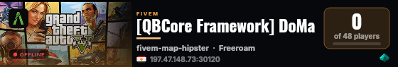 [QBCore Framework] DoMa live status badge