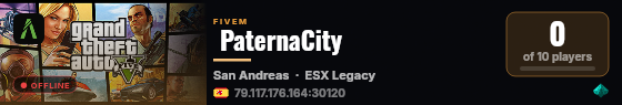  PaternaCity  live status badge