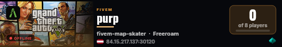 purp live status badge