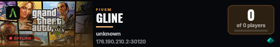 GLINE live status badge