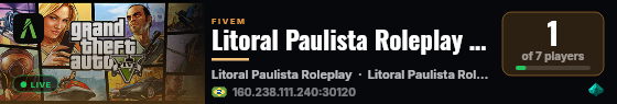 Litoral Paulista Roleplay #2026 live status badge