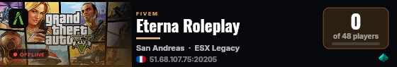 Eterna Roleplay live status badge