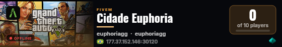 Cidade Euphoria live status badge