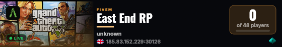 East End RP live status badge