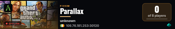 Parallax live status badge